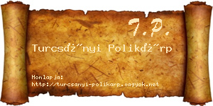 Turcsányi Polikárp névjegykártya